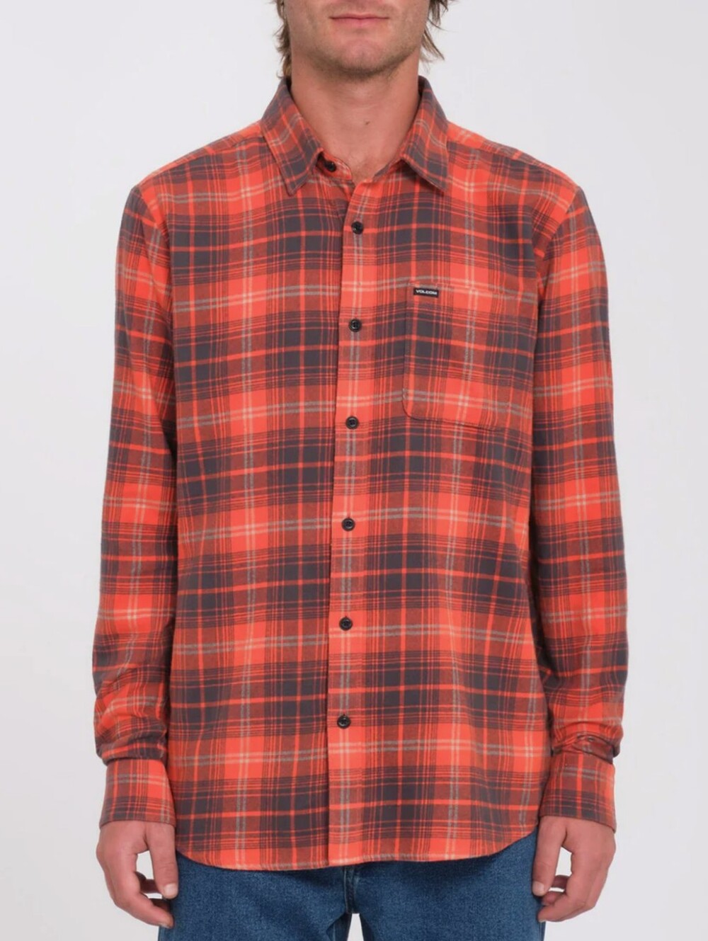 Volcom NWT Caden Plaid Flannel Men's Button Up Lumberjack Shirt Jacket